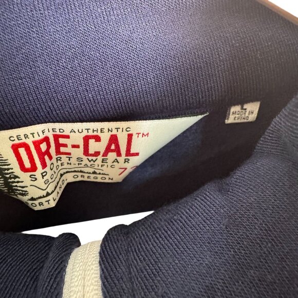 Ore-Cal Westwood Navy Zip Track Jacket Women's Large NWT Retro Sport Style - Picture 3 of 6